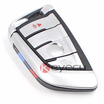 

KEYECU Modify New Stylish Remote Car Key Fob 4 Button 315/433/868MHz PCF7953 for BMW CAS4 CAS4+ F Platform
