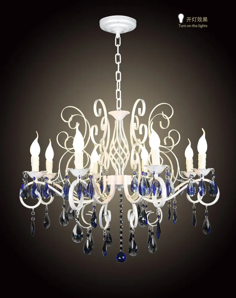 Candelabro de cristal moderno para cocina y dormitorio, candelabro