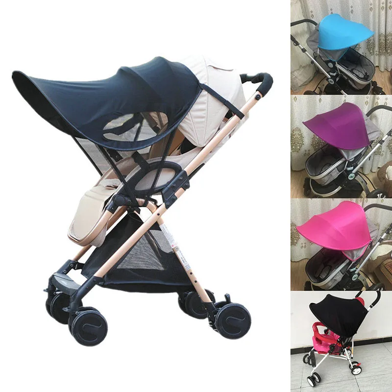 New Baby Sun Shade Canopy For Pushchair Stroller Pram Buggy Cover Hood Parasol 