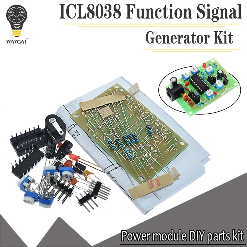 ICL8038 Function Signal Generator Kit Multi-channel Waveform Generated Electronic Training DIY Spare Part