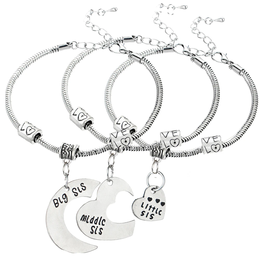 Aliexpress.com : Buy 3PCs/Set Big Mid Lis Sis Sister Heart ...