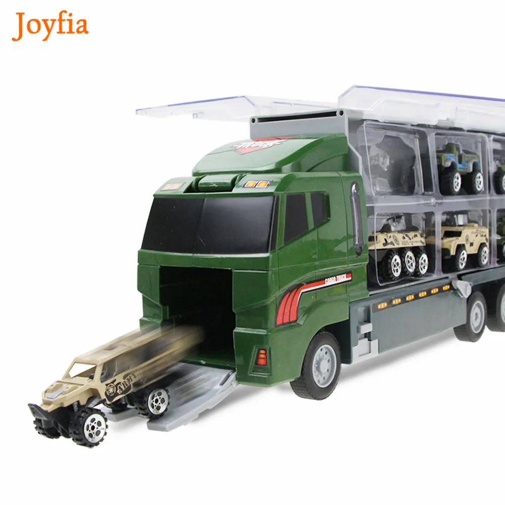 

7pcs Alloy Diecast Car Model Engineering Toy Vehicles Truck Military Tank Cars 1:64 Scale Model Educational Toys for Children >