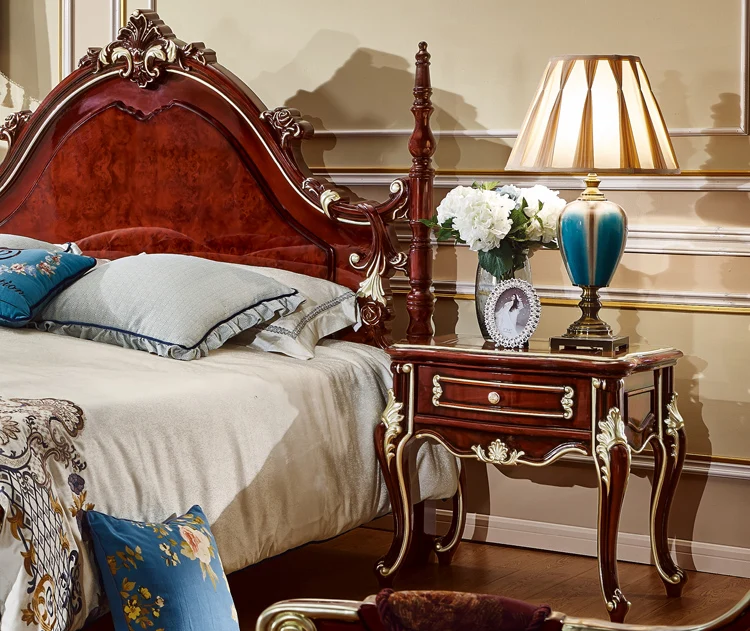 latest leather bed designer furniture, high quality genuine leather wooden bed designs - 6031