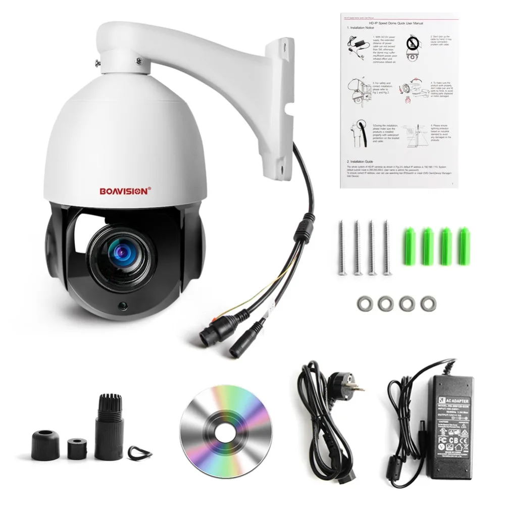 Discount HD 1080P 5MP PTZ IP Camera ONVIF Super 40X Zoom Mini 4 Inch Speed Dome Camera Outdoor IP66 CCTV Security Surveillance Camera 5