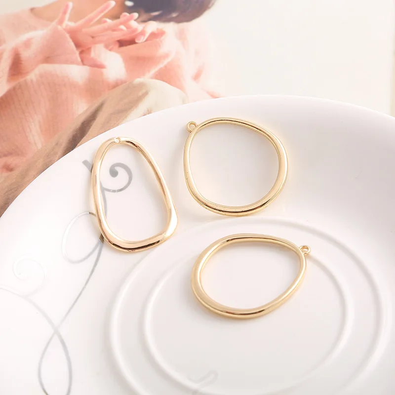 

50pcs/lot Gold Color Alloy Material geometry charm pendant For Earring DIY Wedding Handmade Jewelry Making