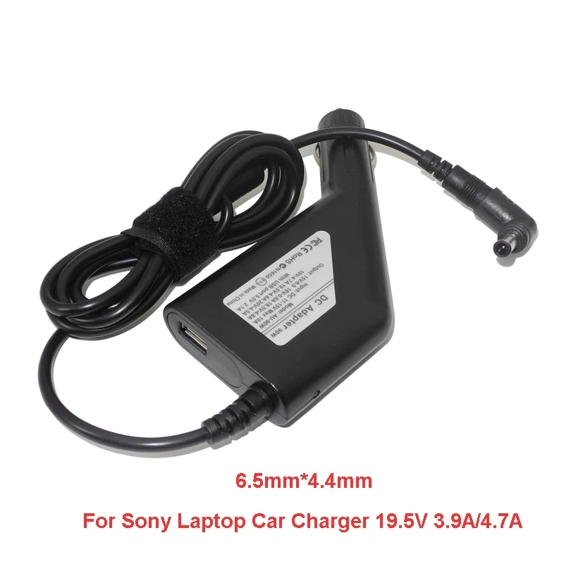 90W Laptop Dc Car Charger Adapter for Sony