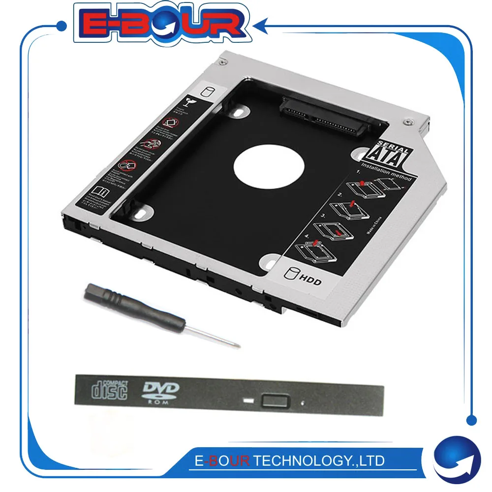 Алюминиевый 9 5 мм SATA Универсальный тонкий 2 й HDD ''SSD жесткий диск Caddy Чехлы для