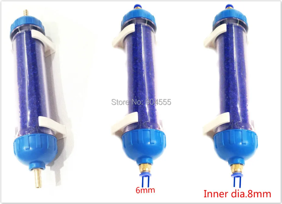 8 мм генератор озона газовый фильтр осушитель Быстрый толчок подключения силиконовый гель сушилка фильтр
