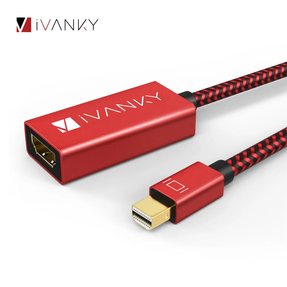 

[Lifetime Warranty] iVANKY 4K@60Hz Mini DP to HDMI Adapter for MacBook Air/Pro, UHD Thunderbolt HDMI Cable Adapter for 4K TV