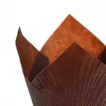 Tulipán PHFU Profesional Gran Patrón de Papel de La Magdalena Muffin Cake Cases Envolturas de Chocolate Marrón