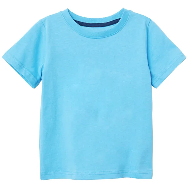 Новая летняя хлопковая футболка для мальчиков и девочек, детские футболки, футболка с короткими рукавами для мальчиков, одежда для маленьких девочек 2-8 лет - Цвет: Colour5