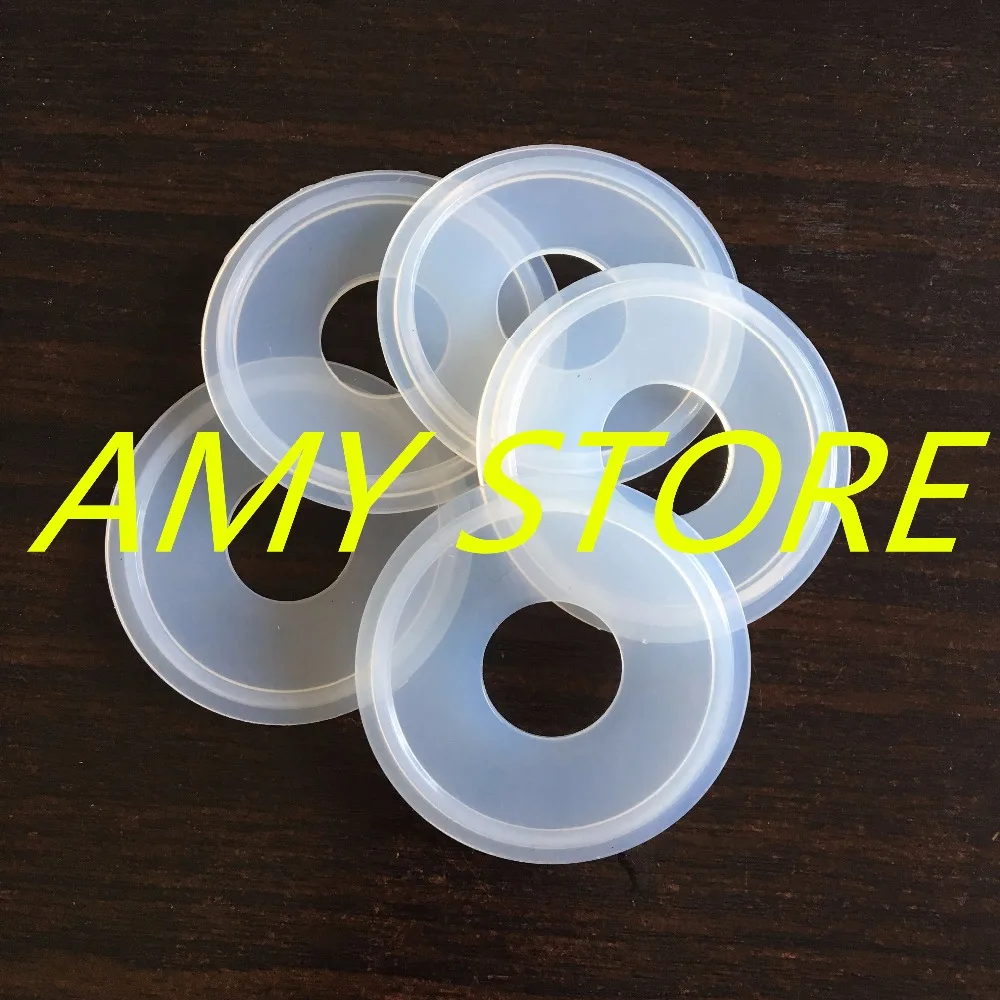 

5pcs 19MM 3/4" Silicon Gasket Fits 50.5MM OD Sanitary Tri Clamp Type Ferrule NEW Pipe Fittings