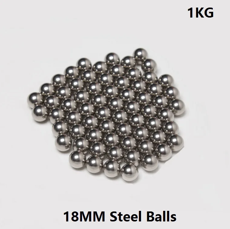 

Free Shipping 1kg/lot (about 42pcs) Diameter 18mm high-carbon steel balls 18 mm Bearing Balls Precision G100