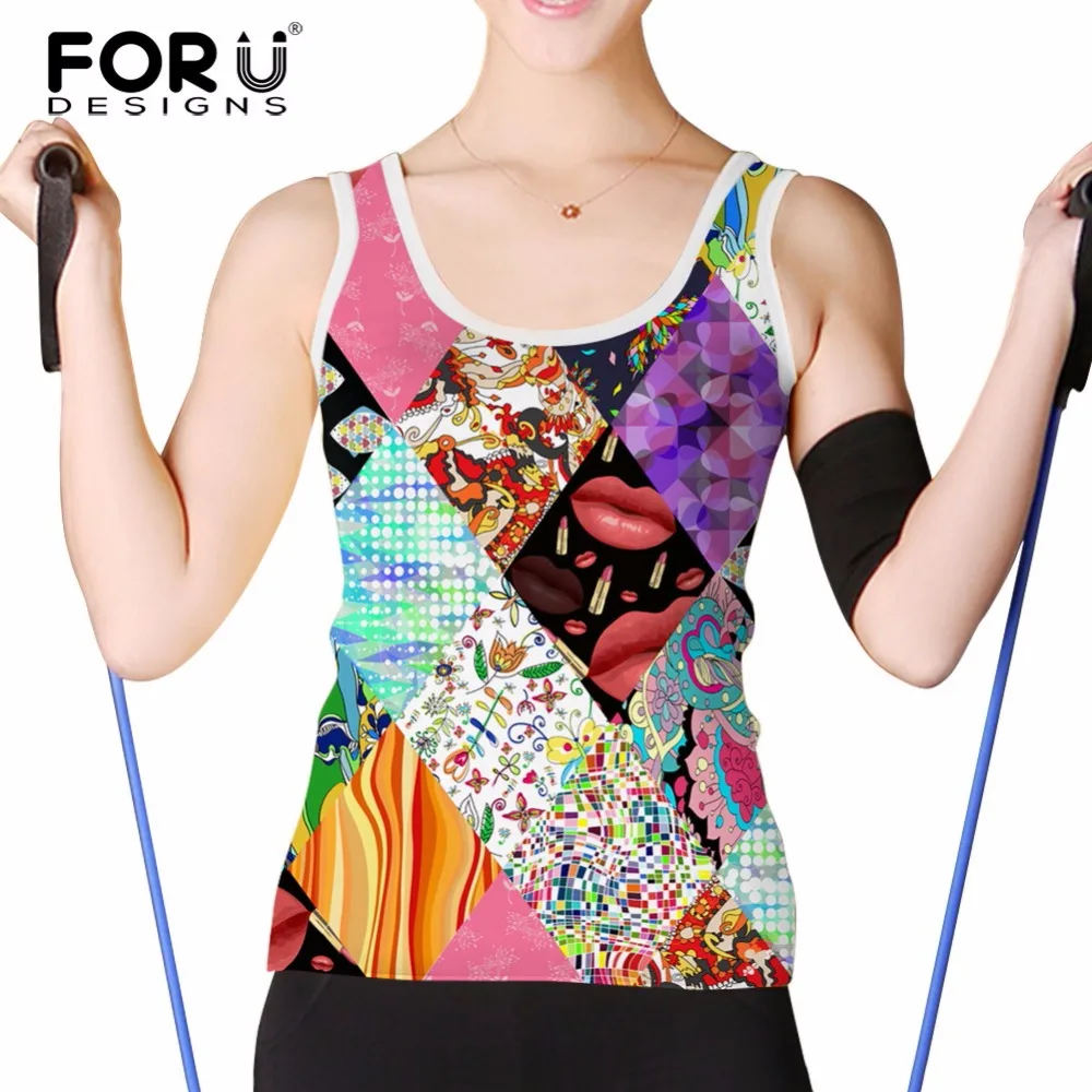 FORUDESIGNS/Стильные жилеты с 3D геометрическими треугольниками для девушек
