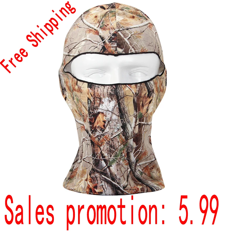 Free Quick Drying Ultra Thin Realtree Full Hood Hunting Camo Camouflage