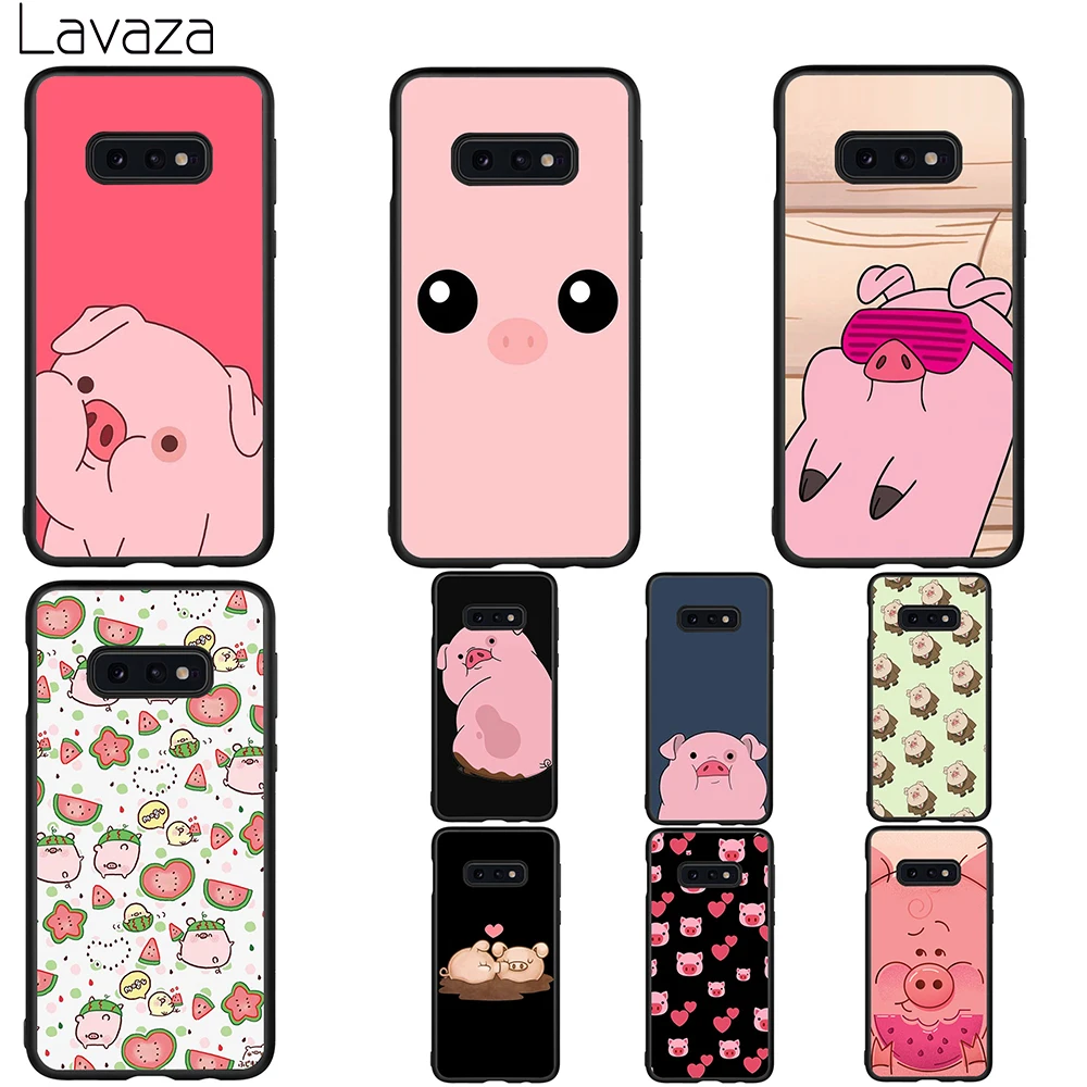 Мягкий чехол Lavaza Funny Pig Для Galaxy A3 A5 2016 2017 A6 plus A7 A8 A9 J6 2018 A10 30 40 50 70 |