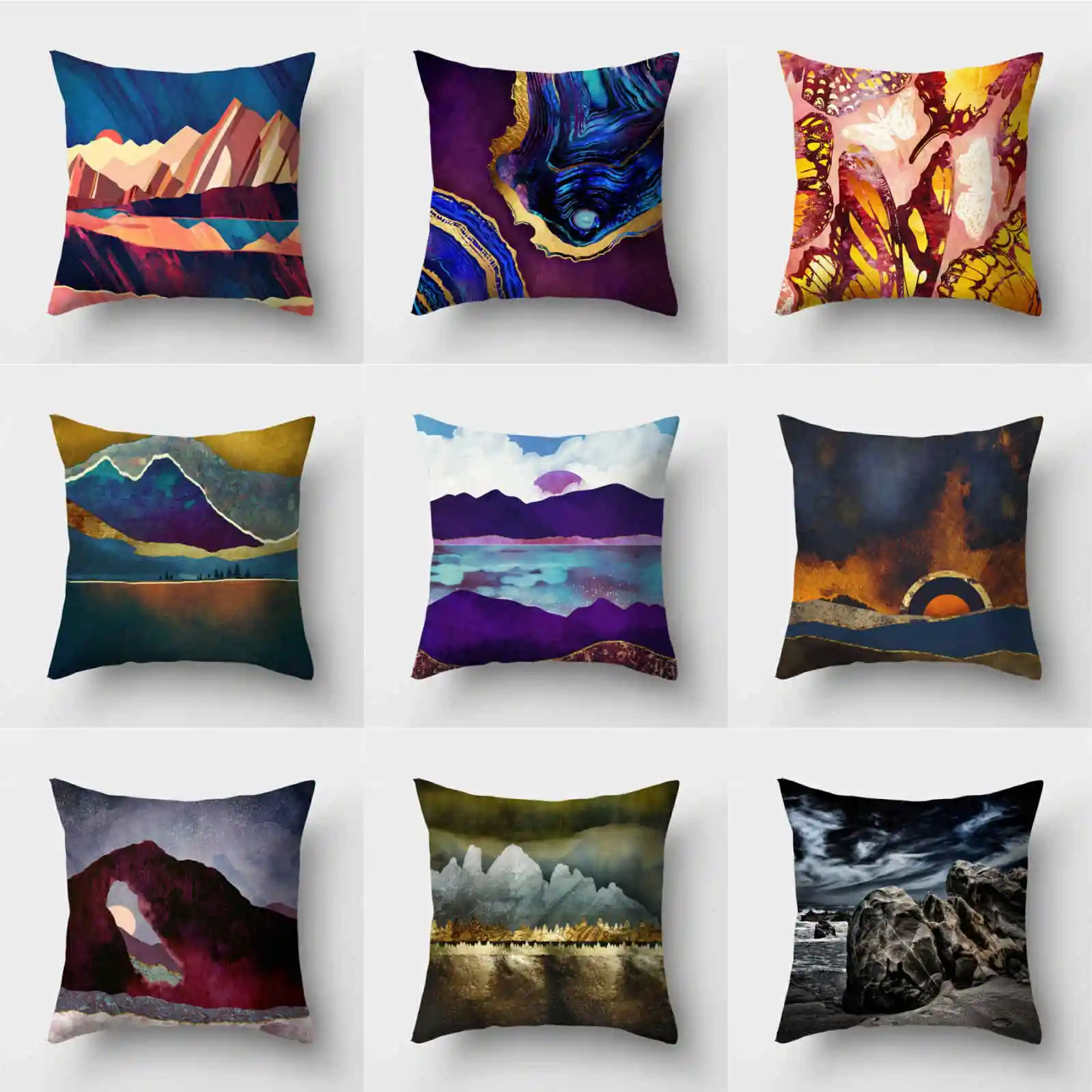 

Pillow Cover Case Throw Home Waist Decor 18'' Sofa Pillow Cushion Polyester