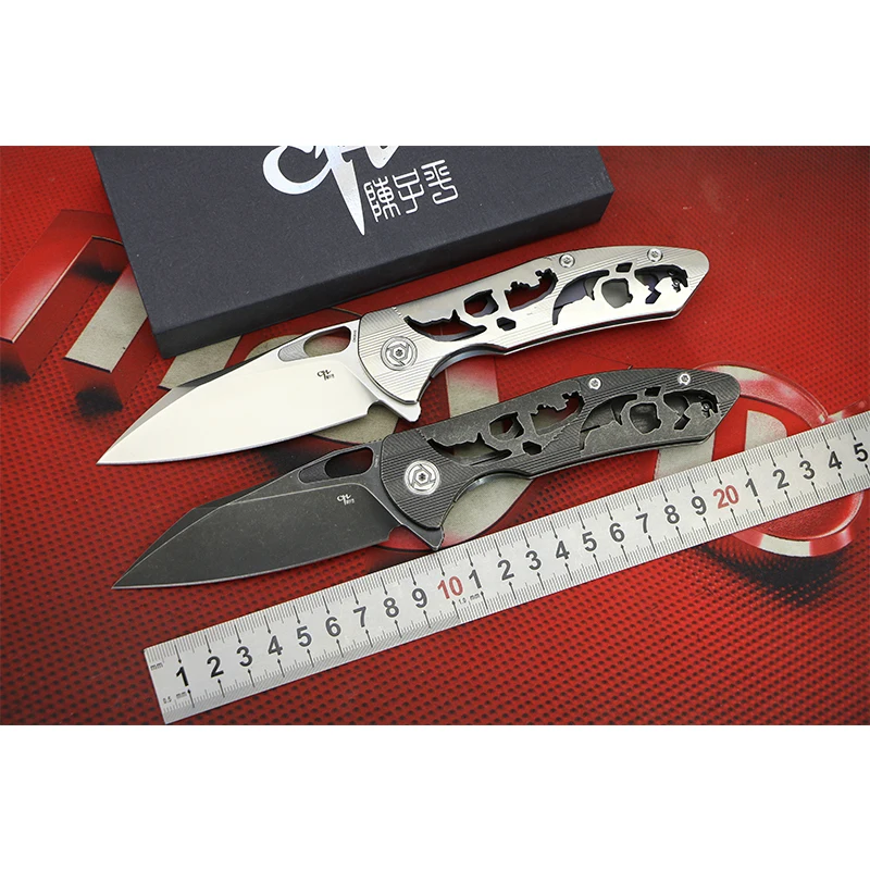 

CH 3515 New arrival S35VN blade Titanium handle Flipper folding knife Outdoor camping hunting pocke knives EDC tools Gift ball