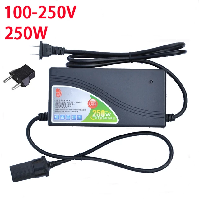 250W Power converter ac 220v(100~250v) input dc 12V 20A output adapter car power  supply cigarette lighter plug - AliExpress