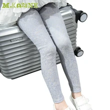 Новинка года корейские весенние Обувь для девочек Леггинсы для женщин детские, для малышей Кружево жаккардовая Повседневные леггинсы Детские узкие брюки-карандаш Одежда для новорожденных