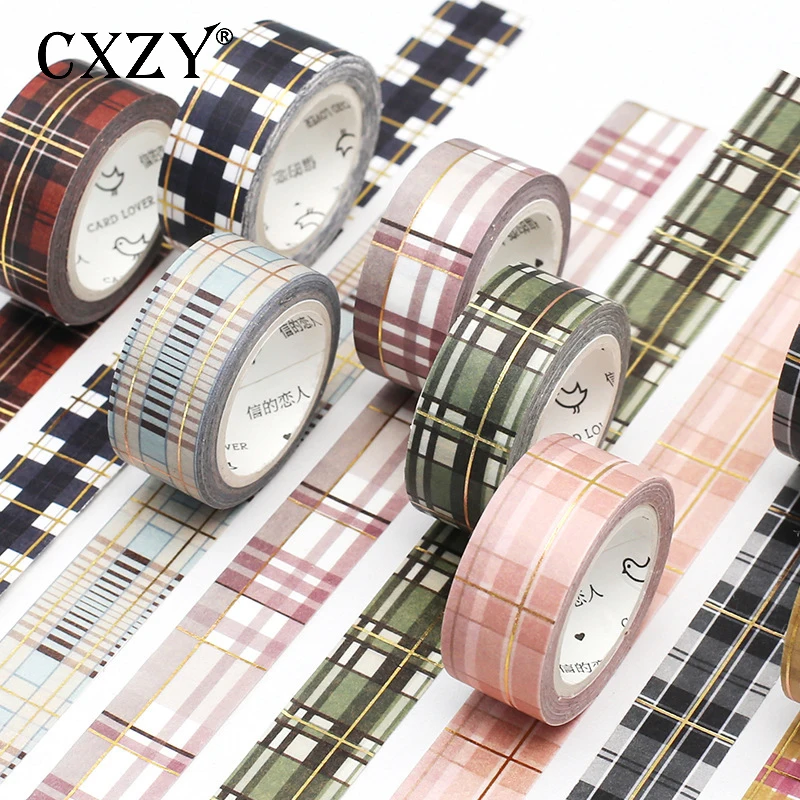 CXZY 5 м винтажная сетка Золотая фольга васи лента декоративная Маскировка