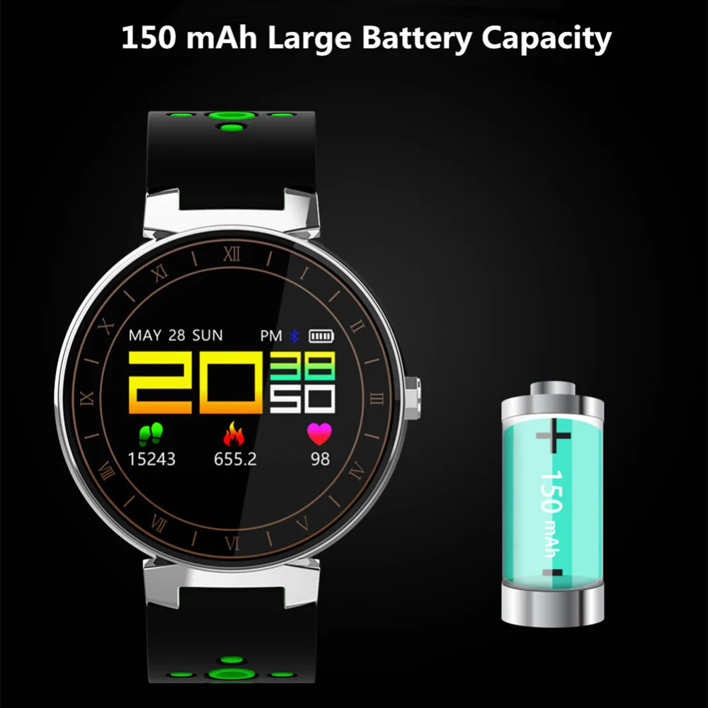 Beseneur L8 Smart Band Спорт браслет Фитнес крови Давление монитор сердечного ритма