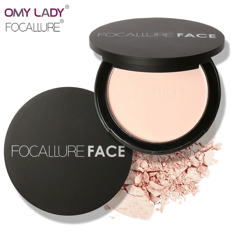 

OMY LADY FOCALLURE New Makeup Long Lasting Loose Powder Waterproof Matte Setting Powder with Puff Concealer Light Power palette