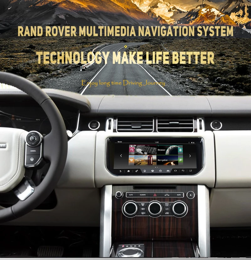 Мультимедийная навигация NVTECH gps для RANGE ROVER VOGUE Dashboard Android 7,1 Bluetooth ram+ rom 2+ 32GB плеер 10,25 ''2013