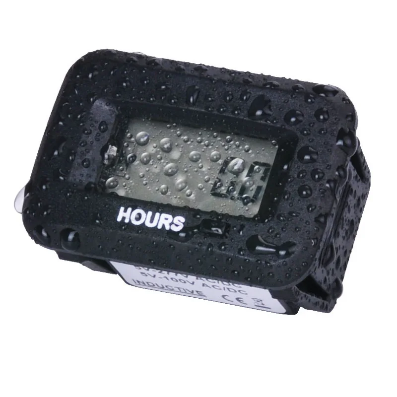 

Digital Hour meter 12V-48V 110V-230V AC/DC for ATV Lawn Mower Chainsaw Compressor Tiller Chipper Marine Farm Tractor Excavator