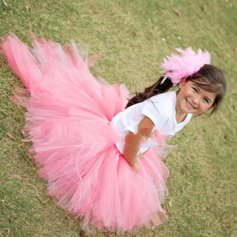 Шикарные розовые юбки-пачки с фламинго для маленьких девочек 6, 12, 12, 12 лет, румяна, розовый и Iovry, красивый костюм на Хэллоуин для фотосессии
