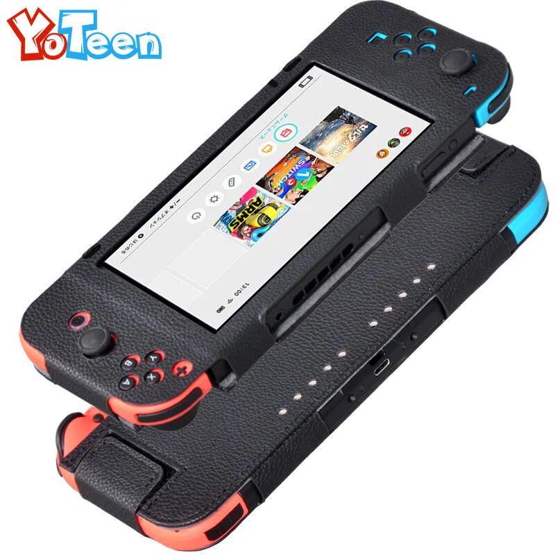 

Fit For Nintendo Switch Bag Protective Case Cover For Nintendo Switch NS NX Case Cover Controller Cover Skin Luxury PU Leather