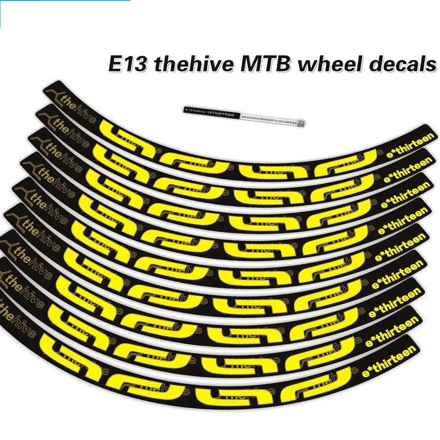 

E13 Thehive Mountain Bike Two Wheels Set Stickers for Cycling MTB Rims Decals