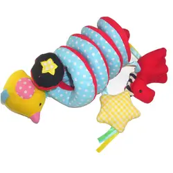 Детские музыкальные мягкие плюшевые детские погремушки-животные подвесная кровать коляска мобильные игрушки для малышей 0-12 месяцев