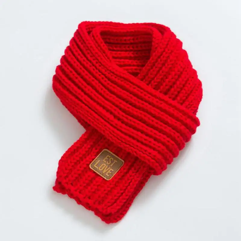 COKK Kids Scarf Boys Girls Baby Winter Warm Scarf Women Knit Shawl Children Neck Collar Keep Warm Accessories Cheap Parent kids scarf
