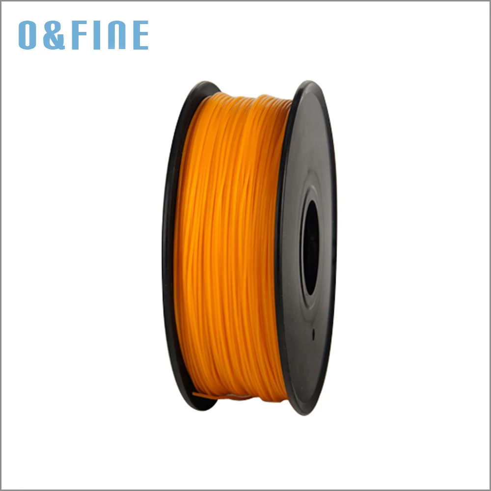Orange Color 3D Printer Filaments PLA 1.75mm1Kg/spool Plastic Rubber Ribbon Consumables Material Refills for MakerBot/RepRap/UP yellow color pla 1 75mm 1kg spool 3d printer filaments for makerbot reprap up golden