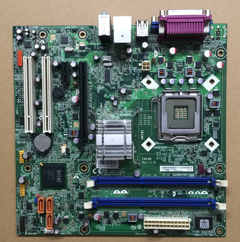 Used Original Lenovo IB43M LGA 775 Integrated Graphics G41 DDR3