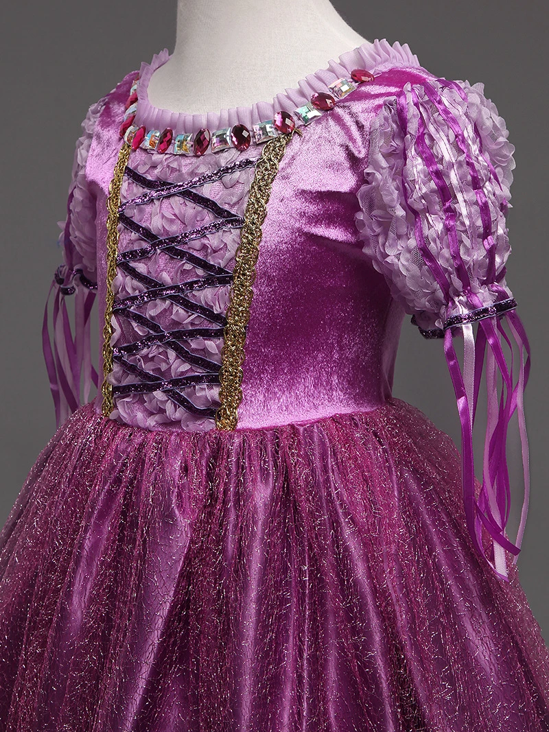 Карнавальный костюм Рапунцель для девочек; праздничные платья; детское нарядное платье; платье Софии для подростков; классические длинные платья на день рождения