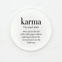 Nordic Черный и белый Юмор PHD цитаты Смешные Математика Керамика подставки под чашку творческие Валентина Подарочные Кухня аксессуары Pad напитков