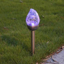 Светодиодный светильник на солнечной батарее, яркий светильник для улицы, Точечный светильник, садовый ландшафтный светильник, треснутый светильник для газона, распродажа