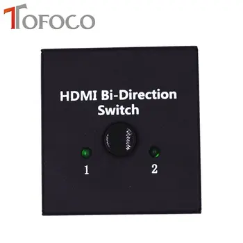 

TOFOCO Female -Female 3D 1.4V 2 Port HDMI Bi-directional 2x1 Switch Switcher or 1x2 Splitter Selector Wholesale