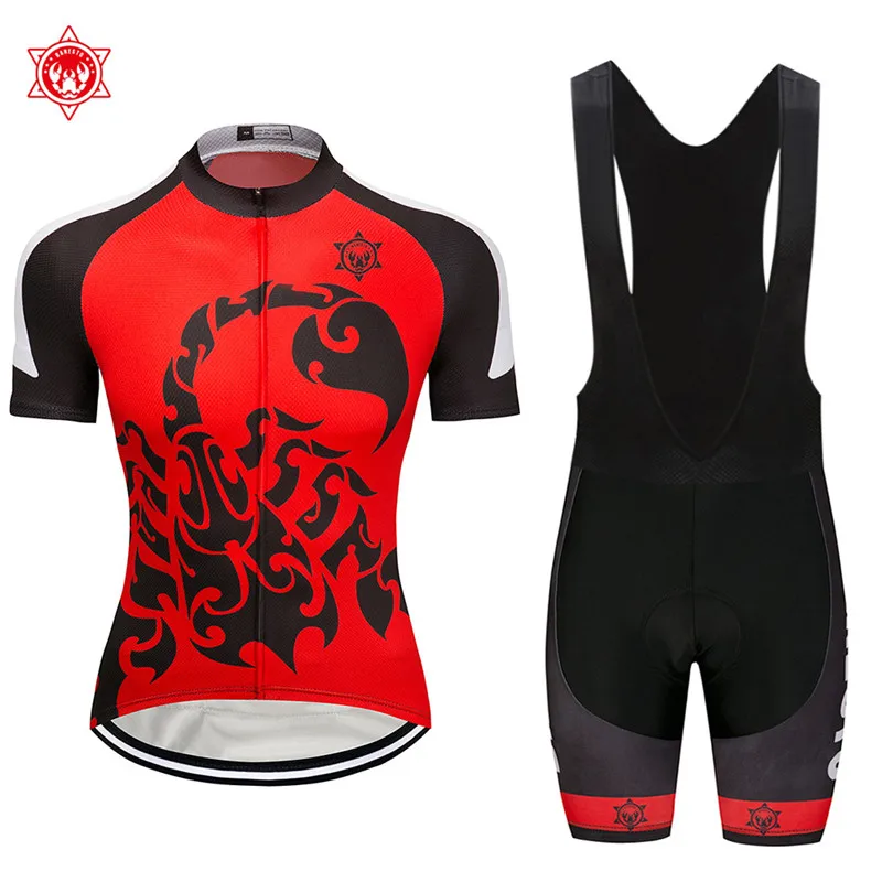 

2018 scorpion king Cycling Jersey 9D GEL Pad Bike Shorts MTB Men's Cycling Clothing summer bike wear