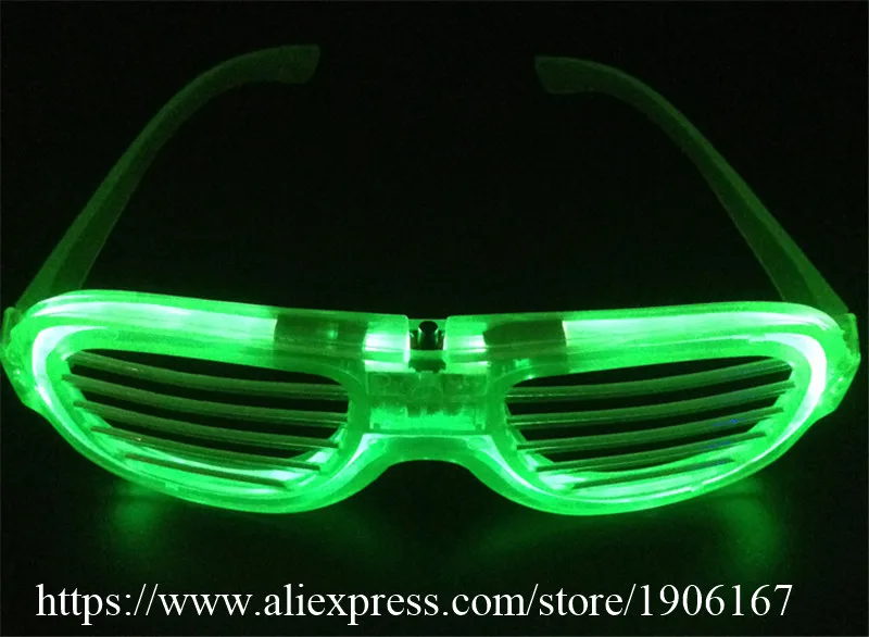 Fashion LED EL Wire Glasses Glow In The Dark Sunglasses Helloween Concert Party led flashing Glasses Eyewear07