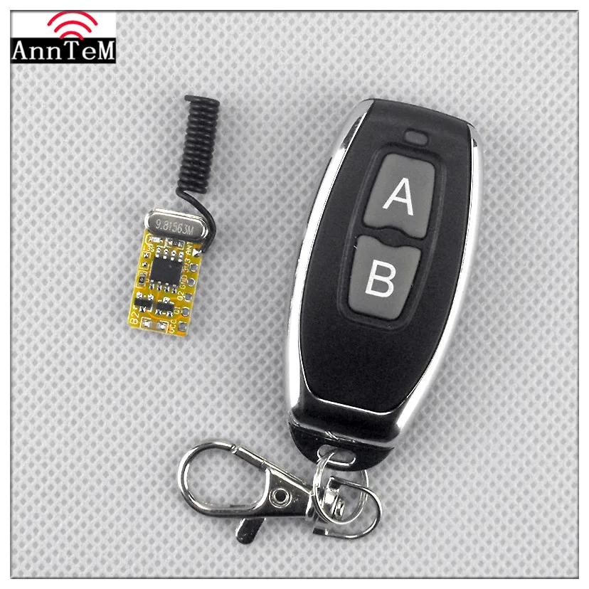

Anntem Brand 315mhz 2CH Wireless Remote Control Switch DC3.3v to 12v to 24v Transmitter Receiver Learning LED Home switch System