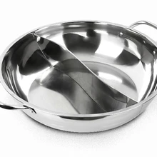 Горячий горшок INOX 30 см около 4 литров 2 сетки суповый горшок Быстрый поварской стопорной стали кухонная утварь голландская печь