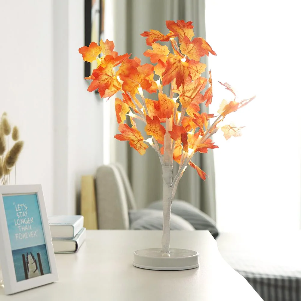 

LED Autumn Maple Tree String Lights Plant Holiday Light Home Christmas Decorative Light JA55