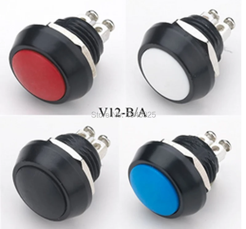 

10 pieces 12mm push button Electric car switch with screw terminal