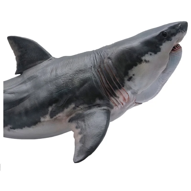 PNSO Megalodon Акула Модель Морская жизнь Классические игрушки для мальчиков детей древних животных Рисунок рот может открыть и закрыть