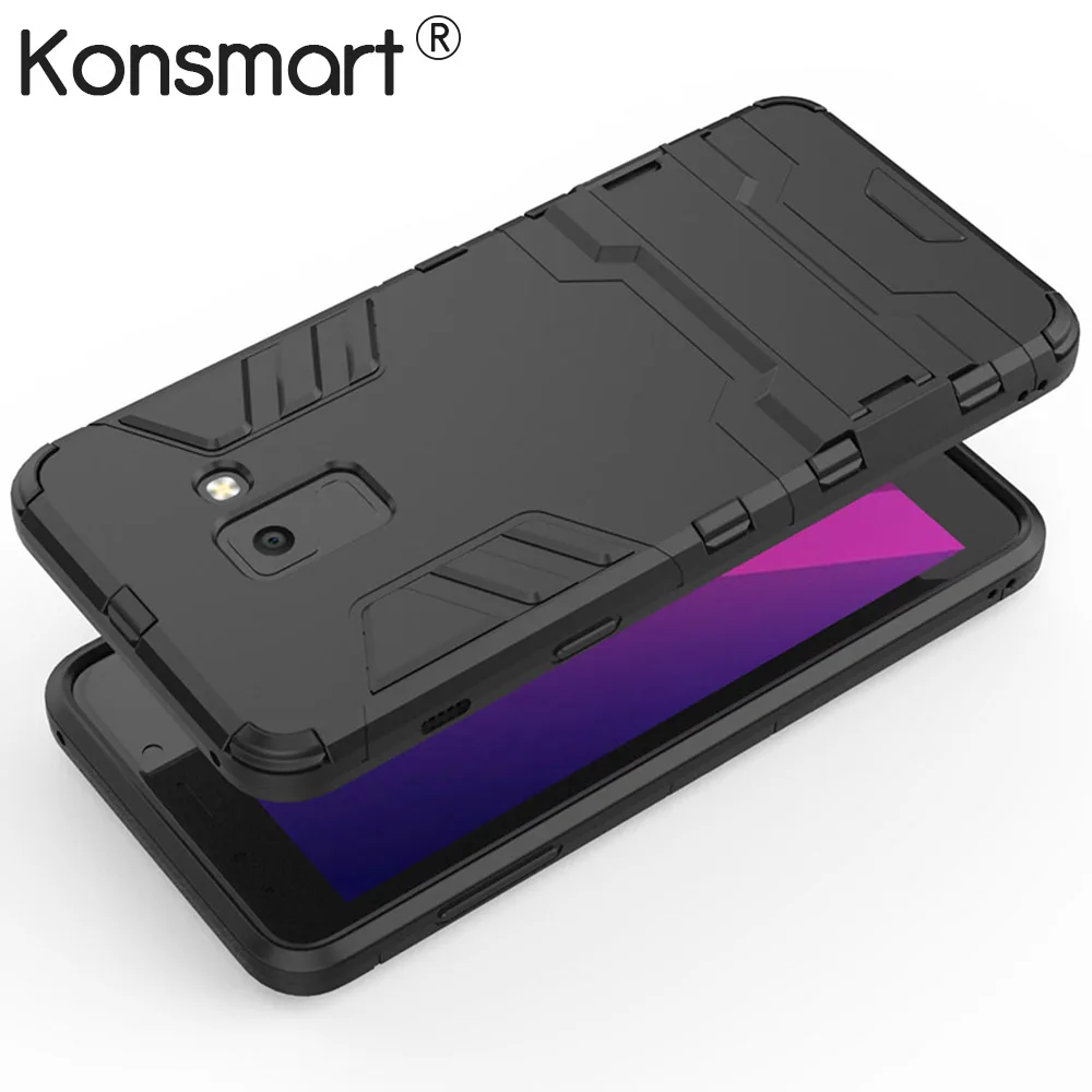 KONSMART Case For Samsung Galaxy A8 2018 Armor Hybrid Hard Back Cover