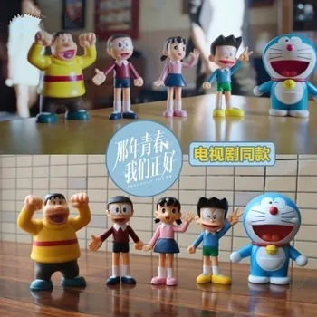 

Doraemon Figures Five Characters 5pcs/set PVC For Xmas Gift Role Doll Model Ornaments Toy