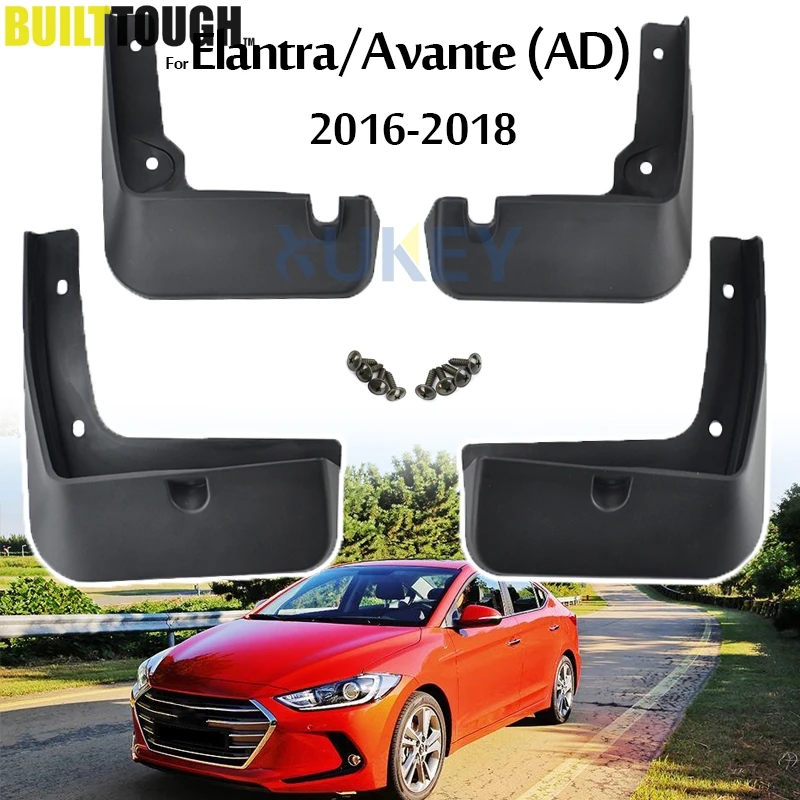 Брызговики для Hyundai Elantra Avante AD 2016 2018 седан передние и задние Бриджи 2017|flaps splash